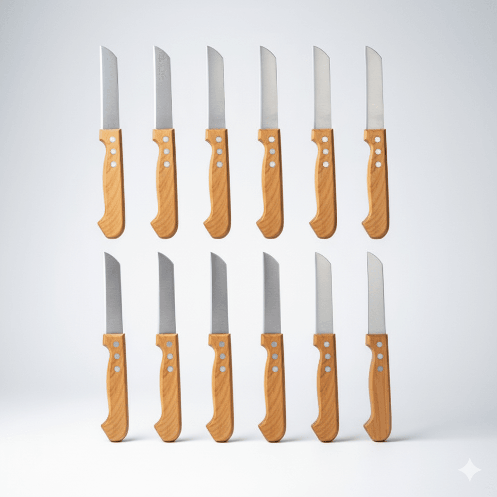 Lot De 12 Couteaux En Acier Inoxydable Pour Cuisine Et Desserts - Image 1 of 5