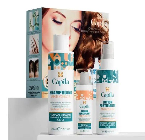 Pack Soin Anti-chute Cheveux – Shampooing + Sérum + Traitement Fortifiant Intensif - Image 1 of 1