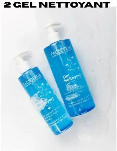 Deux Gels Nettoyants Visage Purifiants Peau Mixte/grasse Vitamine C Acide Salicylique 400ml + 200ml - Image 1 of 1