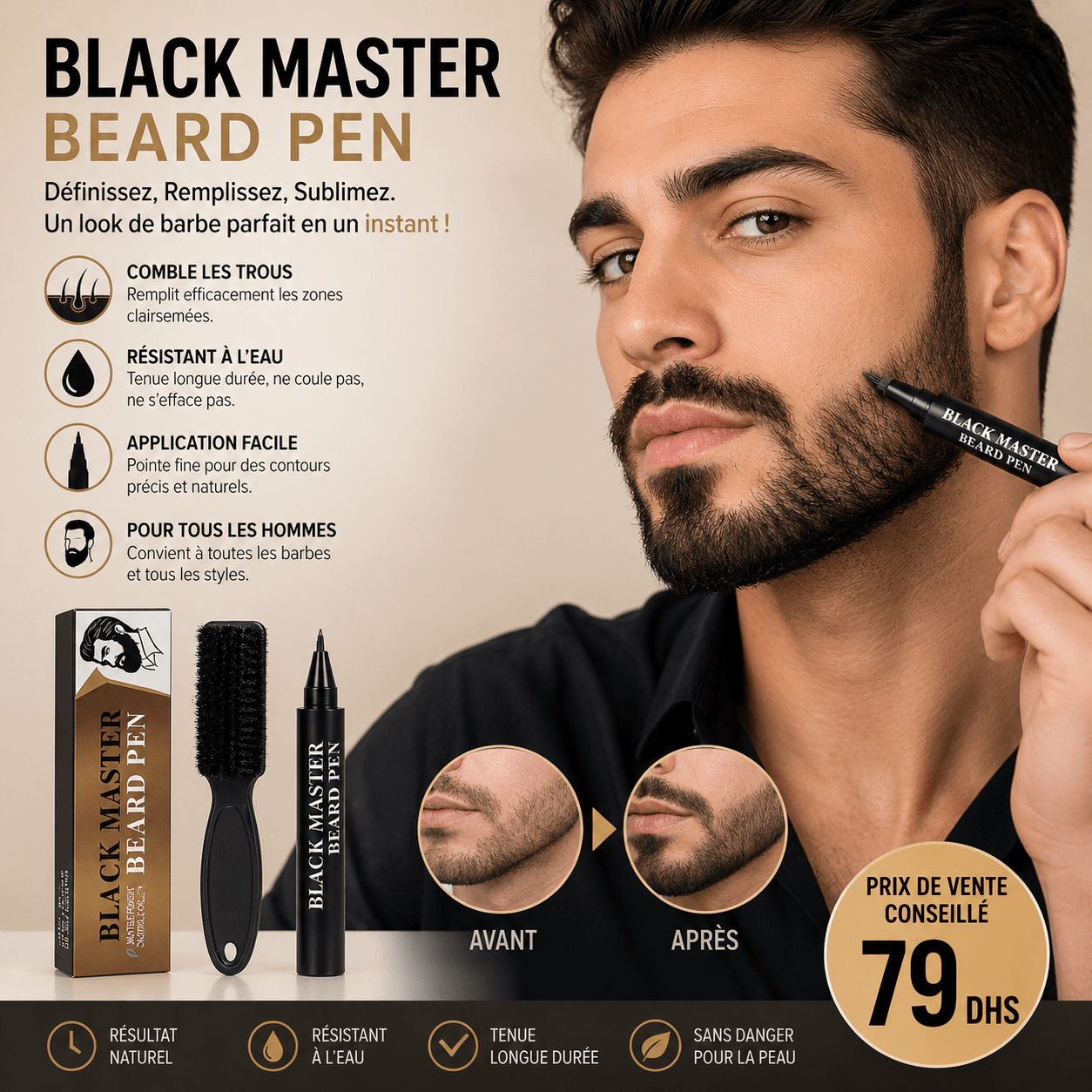 Stylo Barbe 4-en-1 - Image 1 of 1