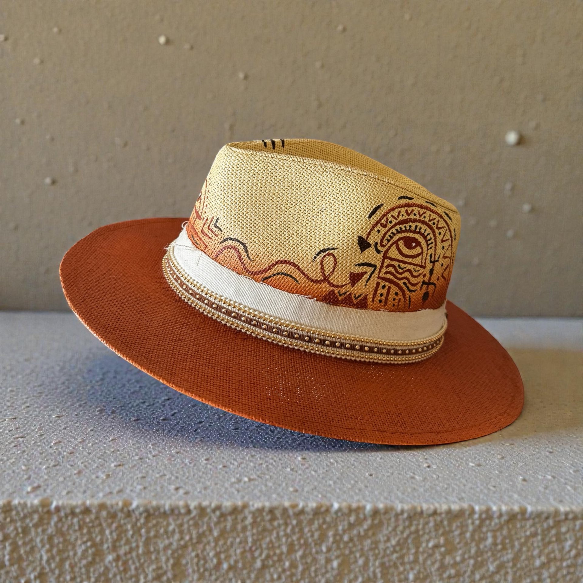 Hand-painted Hat - Nomad Muse - Image 1 of 2