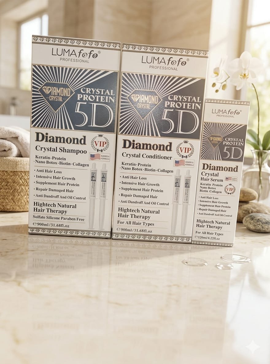 Crystal Protein 5d – Pack Traitement Capillaire Lissage & Réparation - Image 1 of 3