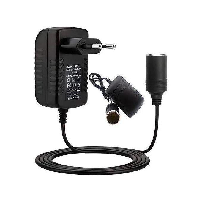 Allume-cigare Prise Secteur Eu Adaptateur Ac/dc Convertisseur 12v 2a - Image 1 of 4