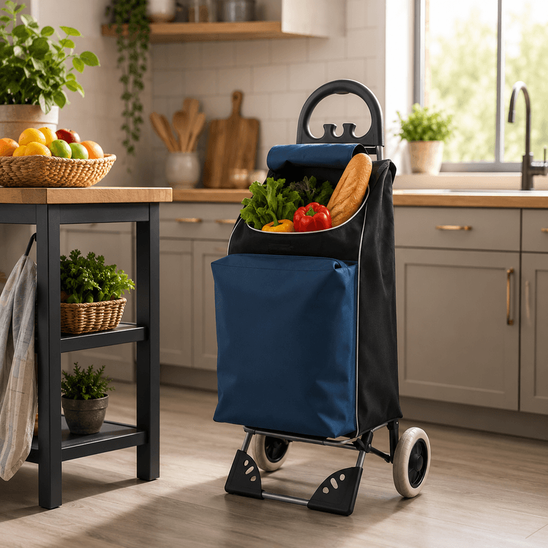 Chariot De Course Pliable 42l - Couleur Aléatoire - Image 1 of 5