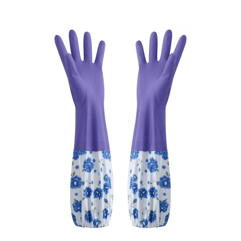 Gants De Cuisine Et De Ménage Imperméables (Couleur Aléatoire) - Image 1 of 3