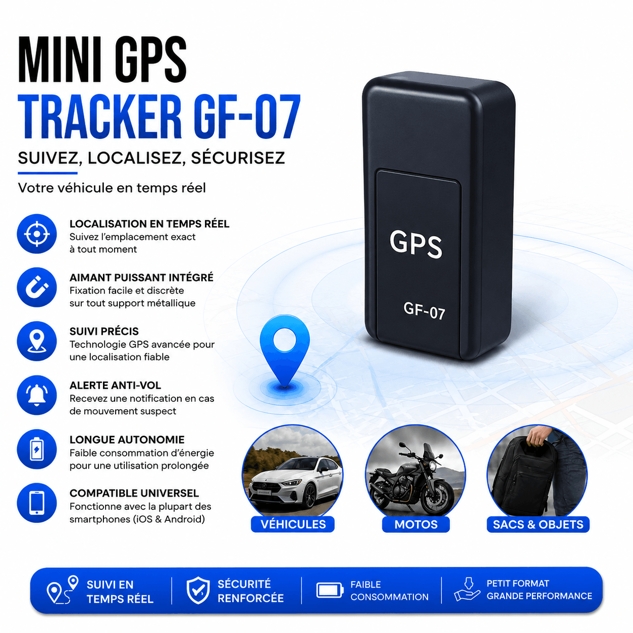 Mini Gps Tracker – Suivez Ce Qui Compte Le Plus - Image 1 of 4
