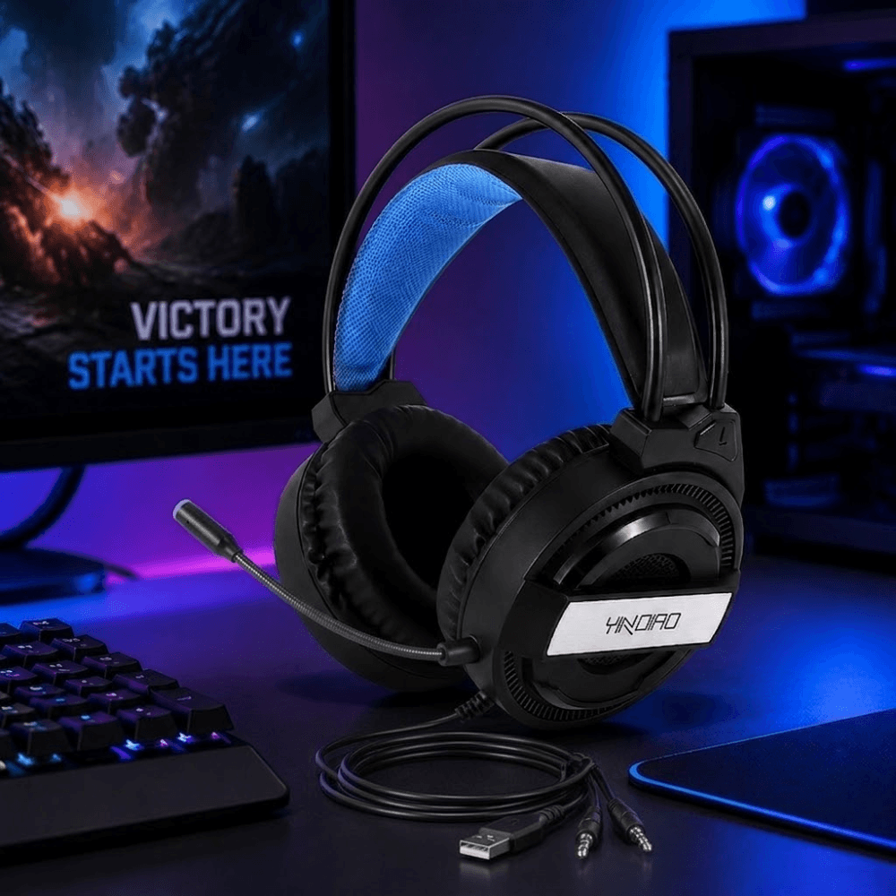 Casque Gaming Yindiao Q3 Rgb Stéréo - Black - Image 1 of 4