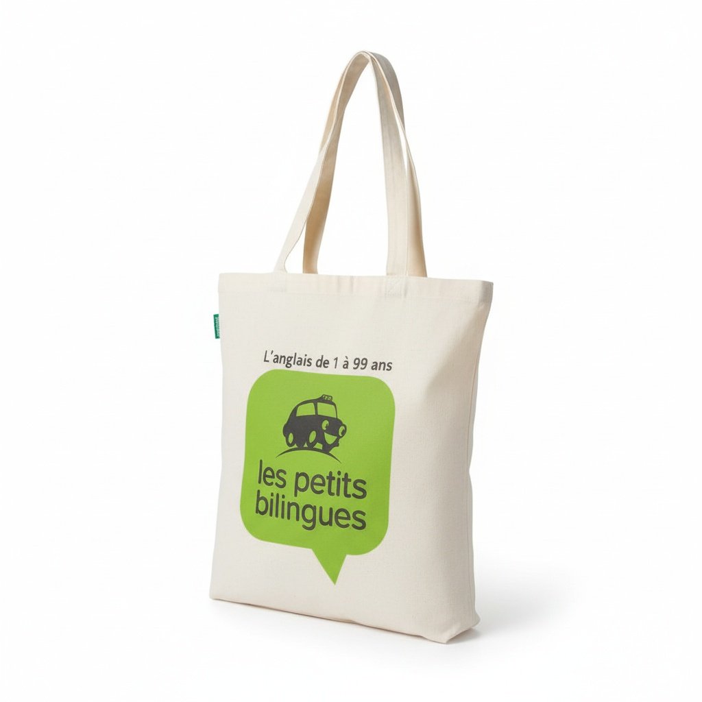 Tote Bag En Coton – Le Petit Bilingue – Wanderbag - Image 1 of 3