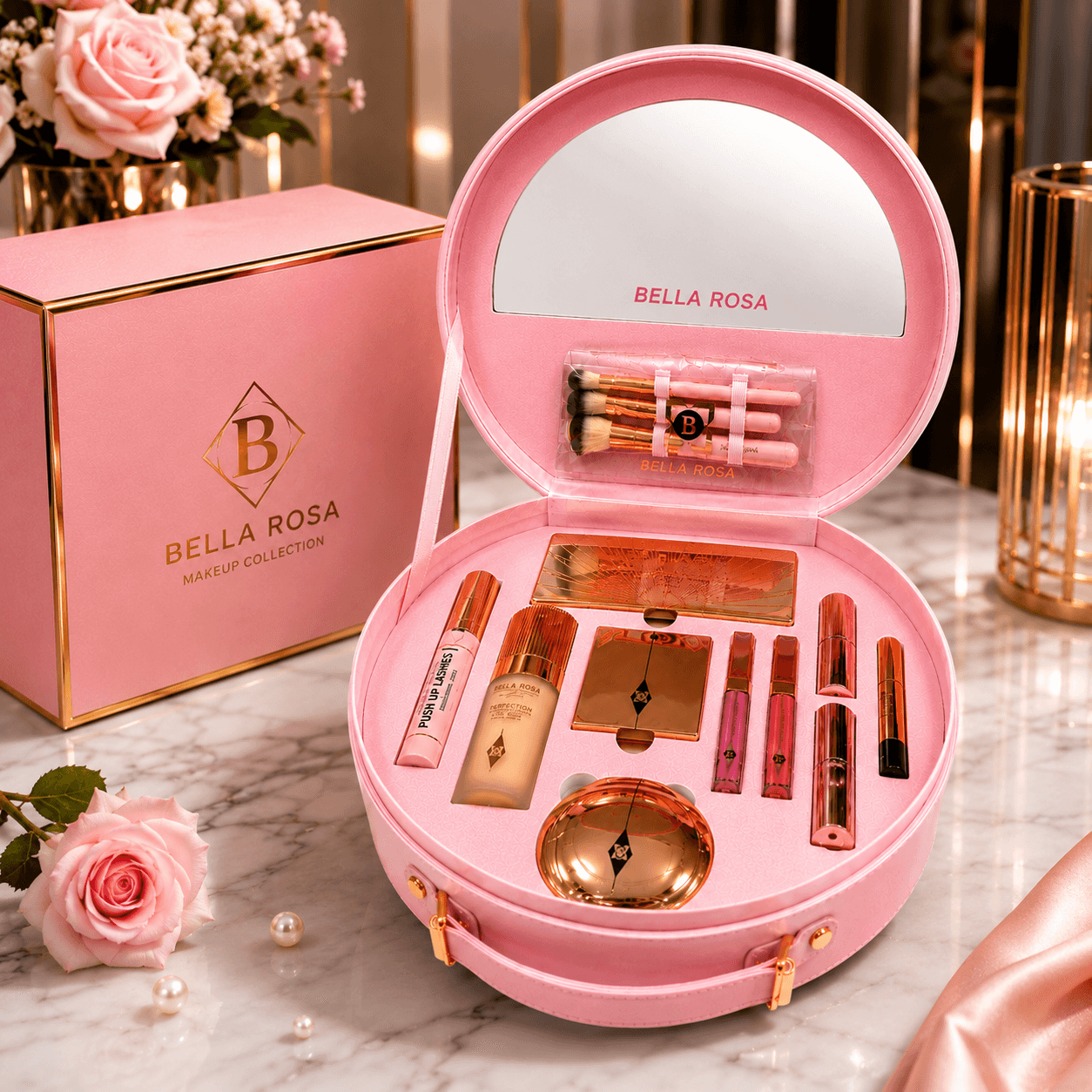 Coffret Maquillage Complet Kit Beauté Premium Avec Miroir Accessoires - Image 1 of 1