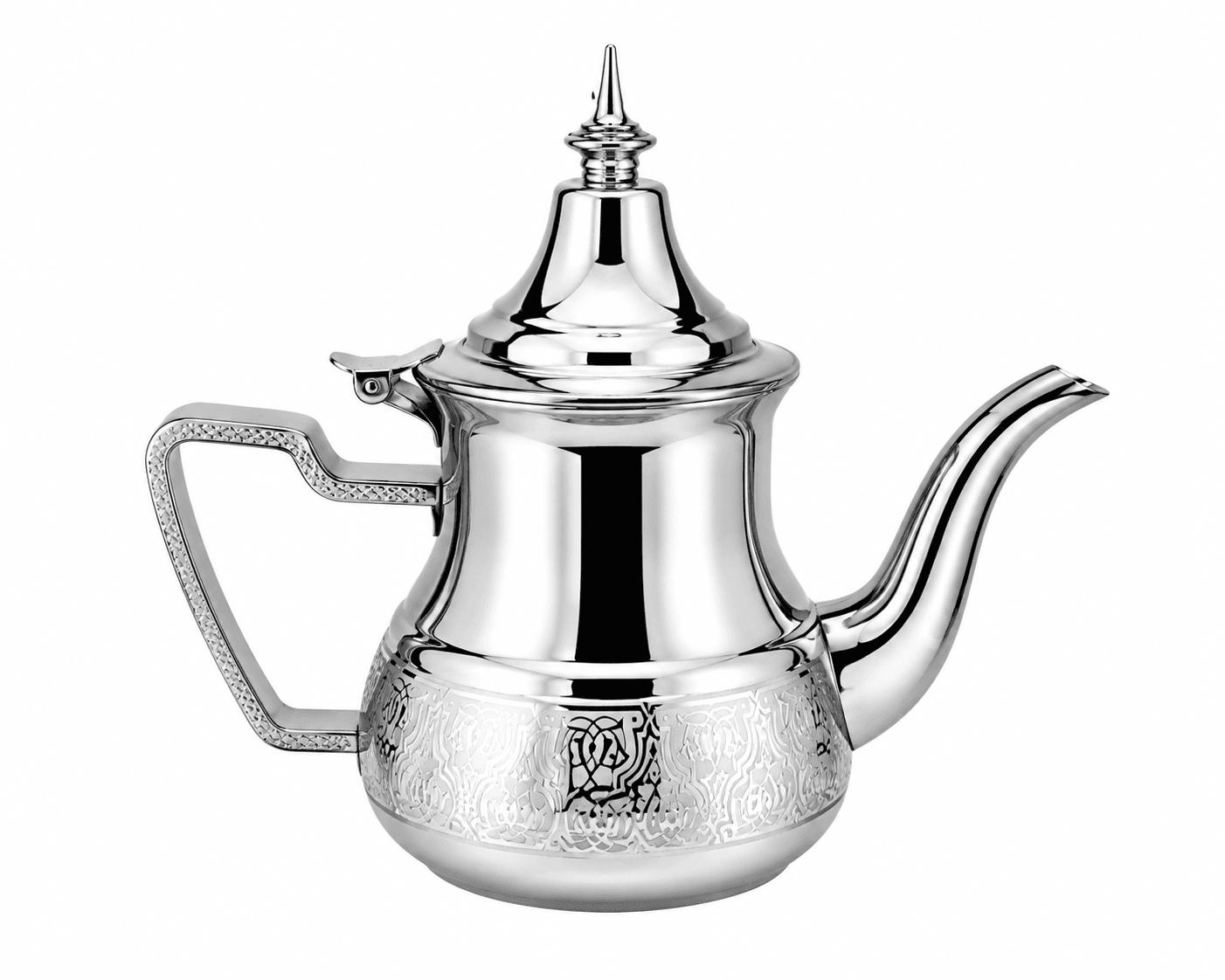 Théière Marocaine En Inox Argentée - Image 1 of 2