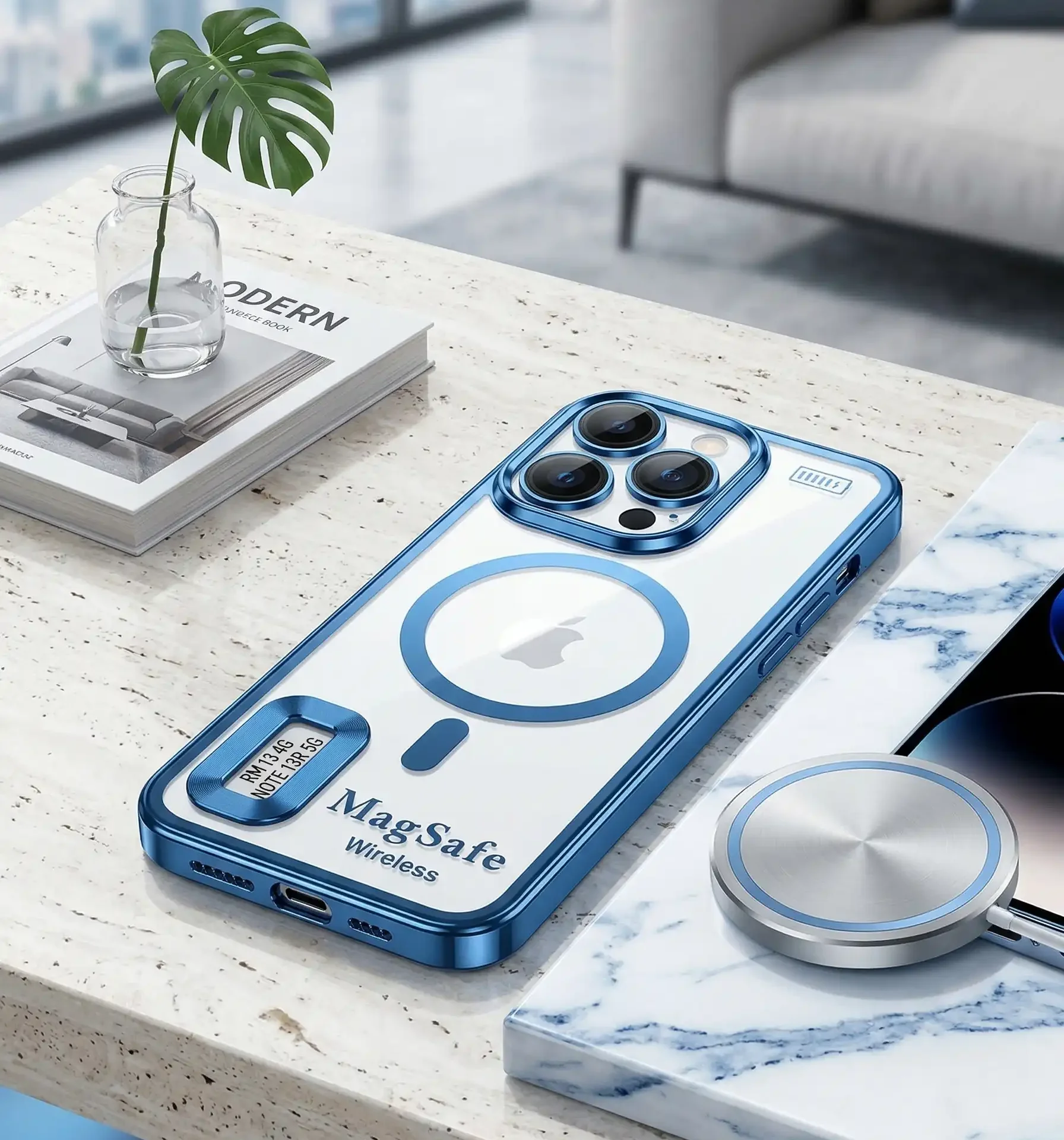 Coque Magnétique Pour Xiaomi Redmi Note 13 Pro+ 5g – Transparente Et Souple - Image 1 of 1