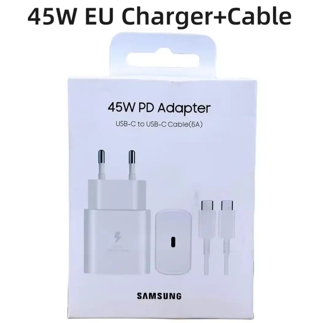 Chargeur Rapide 45w Pd – Adaptateur Usb-c + Câble 5a (1m) – Blanc - Image 1 of 1