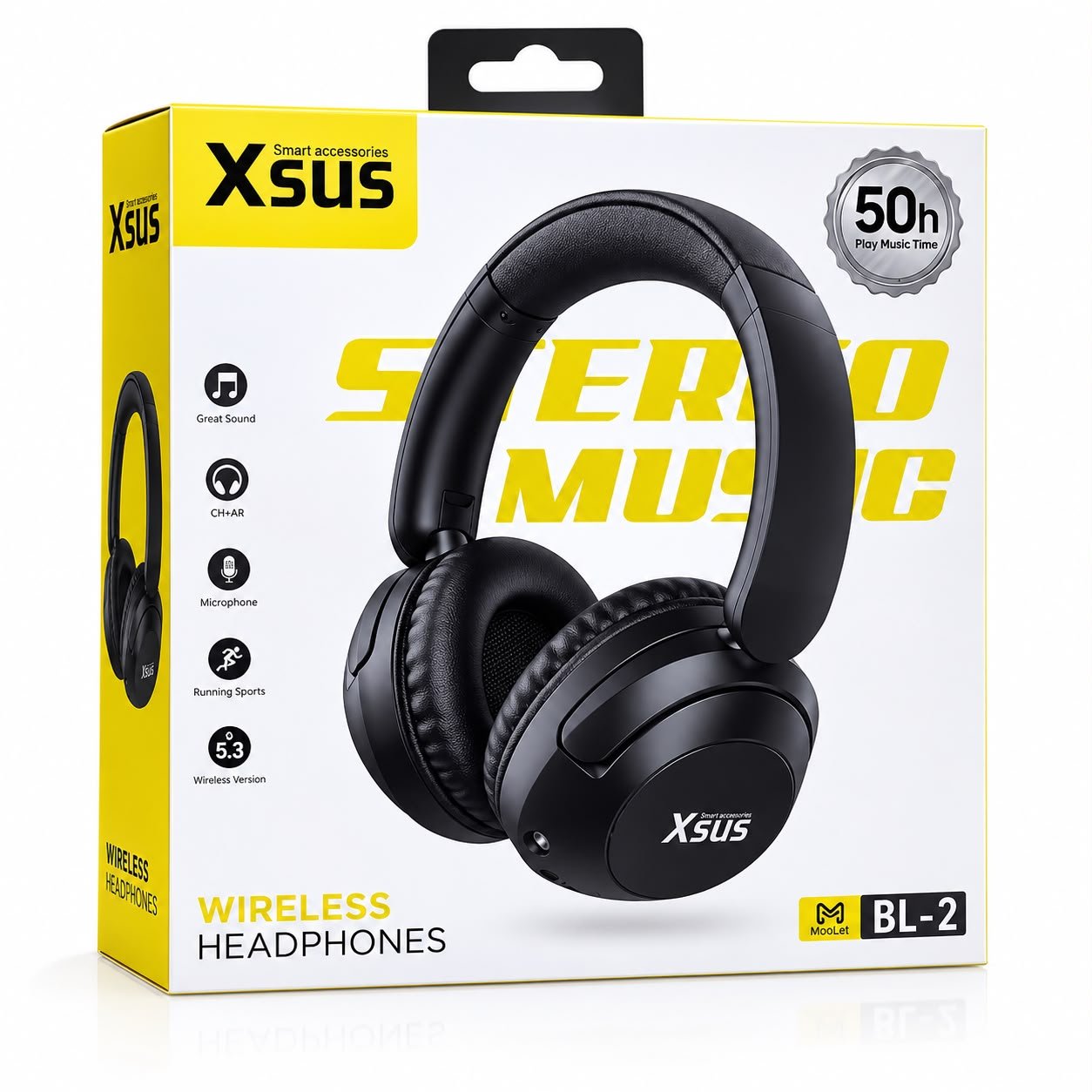 Casque Bluetooth Bl-2 Wireless 50h - Image 1 of 1