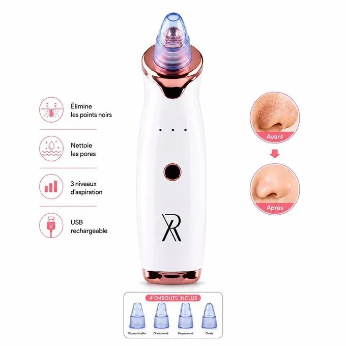 Aspirateur Points Noirs Rechargeable Usb Nettoyeur De Pores Visage Anti Acné - Image 1 of 5