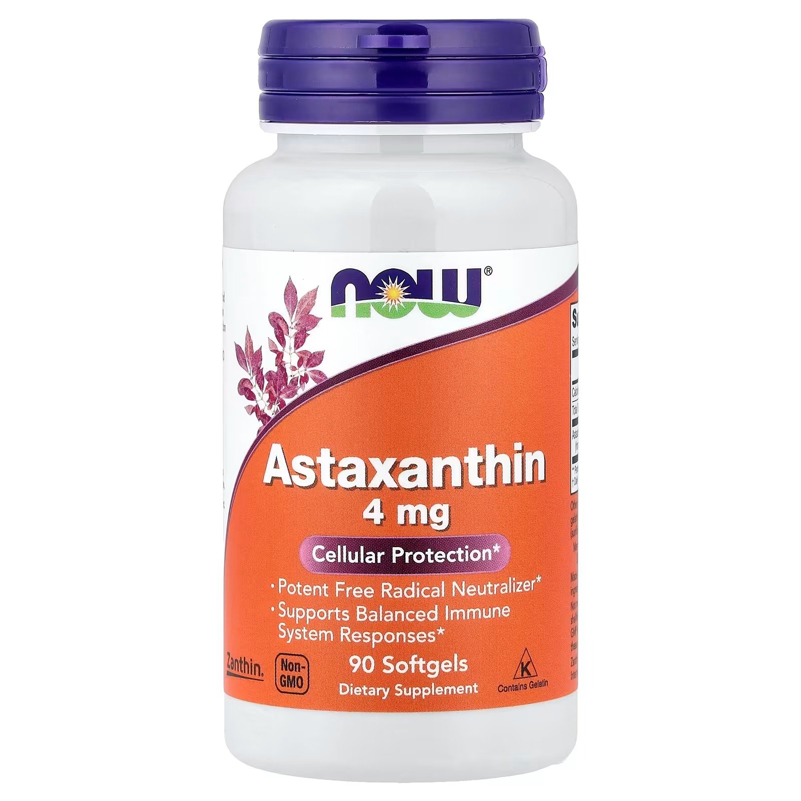 Astaxanthine, 4 Mg,  À Enveloppe Molle Végétales - Image 1 of 3