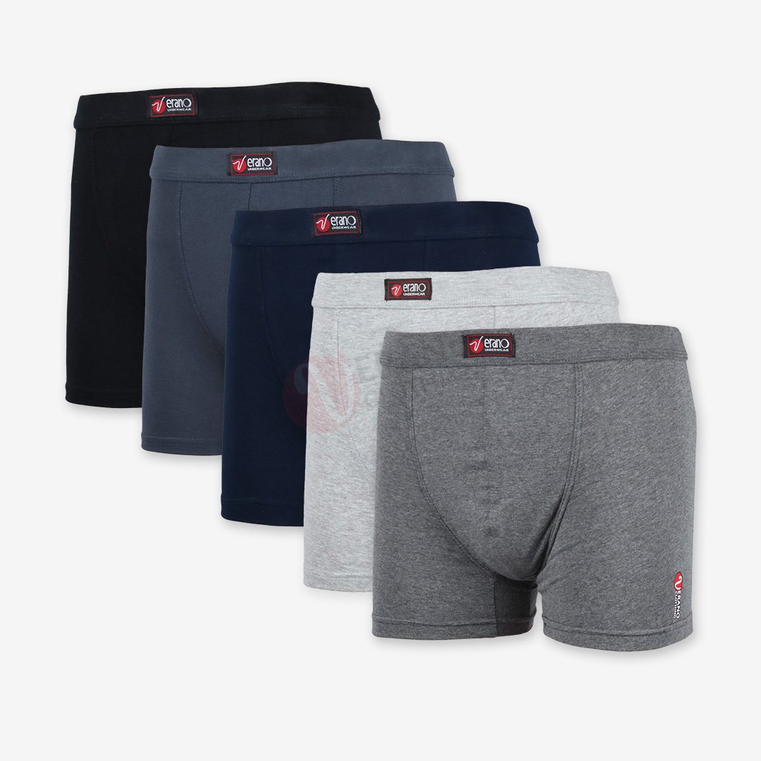 Lot De 5 Boxers - Simple En Coton Doux - Image 1 of 4