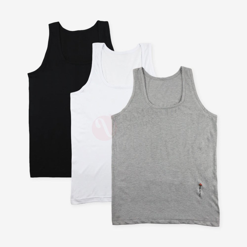 Lot 3 Débardeurs Homme 100% Coton Multicolore - Image 1 of 6