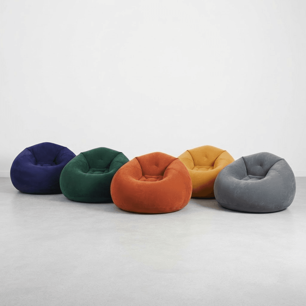 Canapé Gonflable Pliable – Confortable Et Relaxant – 110 × 110 × 85 Cm – Couleur Aléatoire - Image 1 of 5
