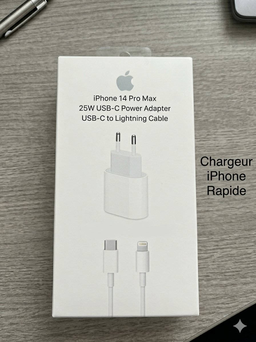 Chargeur Iphone & Câble - Image 1 of 1