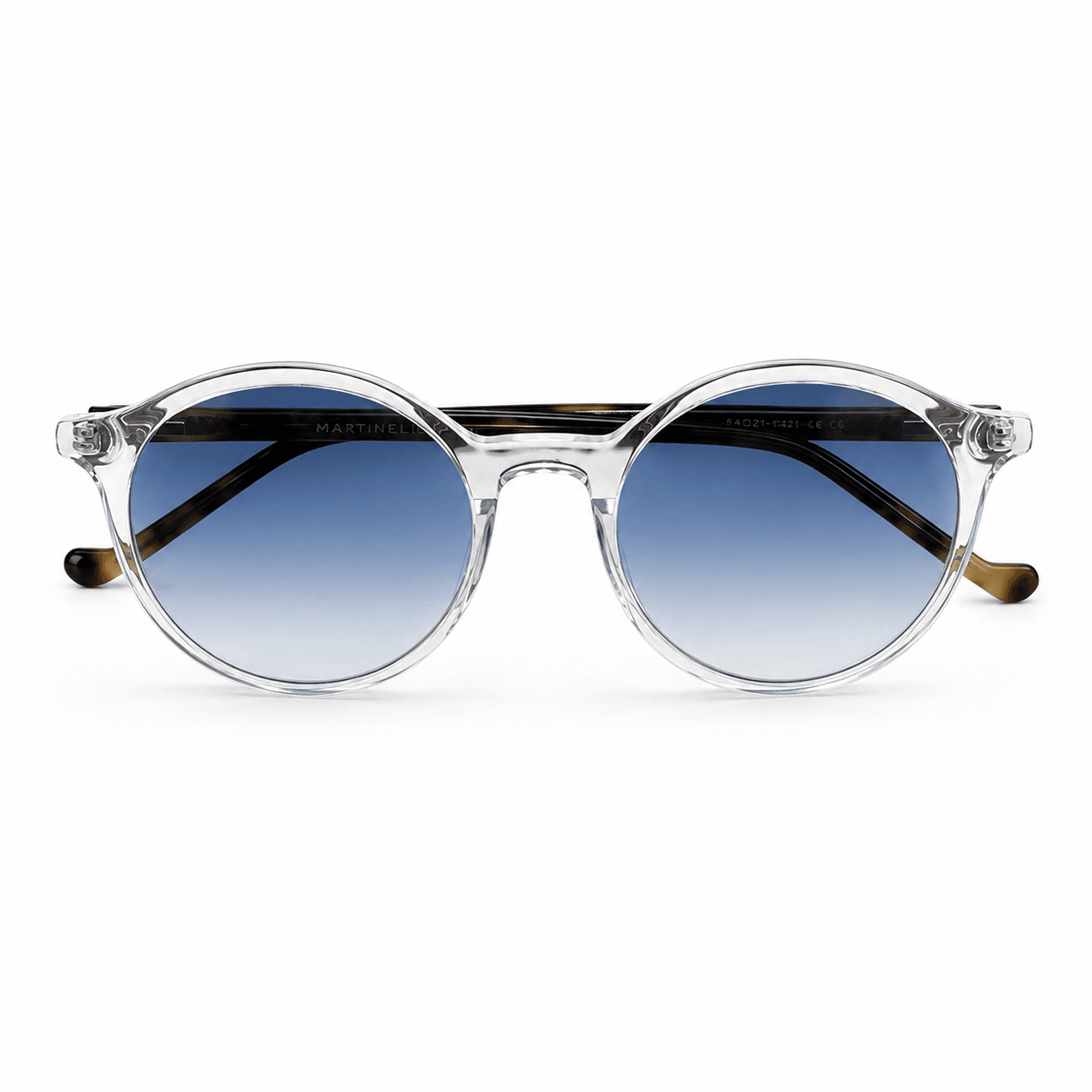 Lunettes De Soleil Transparentes Rondes Dégradé - Image 1 of 4