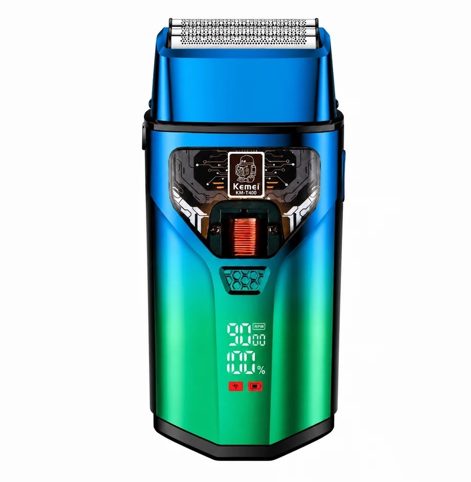 Rasoir Professionnel Etanche Km-t400 –9000 Tr/min Avec Moteur À Lévitation Magnétique - Image 1 of 4