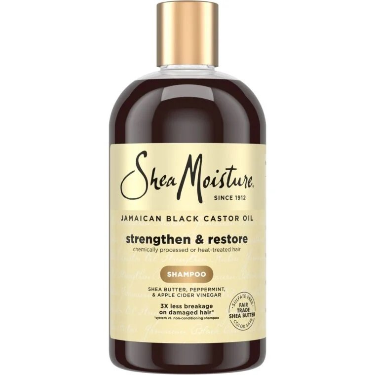 Shea Moisture Shampooing Fortifiant Et Réparateur, Huile De Ricin Noire Jamaïcaine - 384ml - Image 1 of 4