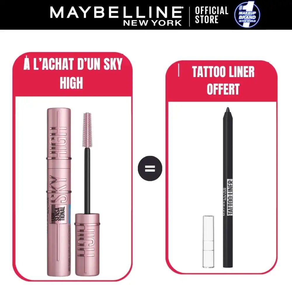 New York Pack Mascara Sky High = Tatto Liner - Noir - Image 1 of 5