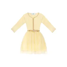 Caftan avec Manches Crêpe Georgette en Soie  thumbnail 1