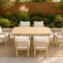 Palma Ensemble Table + 6 Chaises Pour L’extérieur thumbnail 1