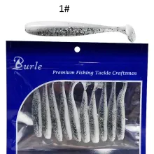 Lot De 10 Leurres Souples En Forme De Poisson, 7 Cm/2 G, Pour La Pêche thumbnail 1
