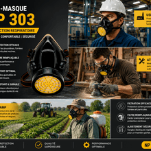 Demi-masque Respiratoire Np 303 Avec Filtre Remplaçable thumbnail 3