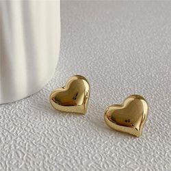 Boucles D'oreilles en Forme de Cœur