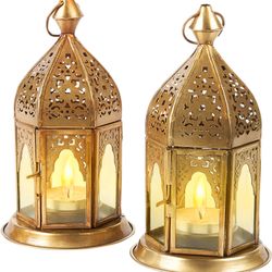 Lanterne Marocaine décorative 16cm Photophore marocain pour l’extérieur au Jardin ou l’intérieur sur la Table