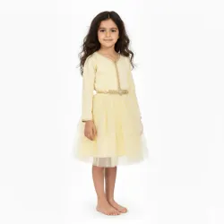 Caftan avec Manches Crêpe Georgette en Soie 