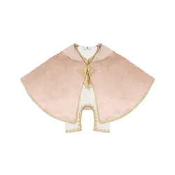 Grenouillère - beige crème pour bébé avec selham