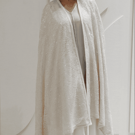 Cape beige en sequins  thumbnail 2