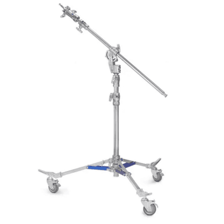 Stainless steel light stand roller with boom arm 4620mm thumbnail 1