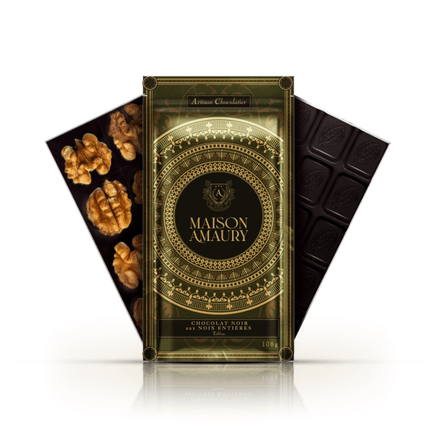 Tablette Chocolat Noir Aux Noix Entières thumbnail 1