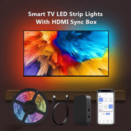 LED SMART TV HDMI 2.0 KIT 18W 12V 3.8m -WIFI+BLE L écran 55-65 pouces thumbnail 2