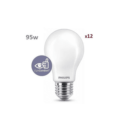 Lot de 12 ampoules Philips LEDBulb 11W douile B22 blanc froid 6500k thumbnail 1