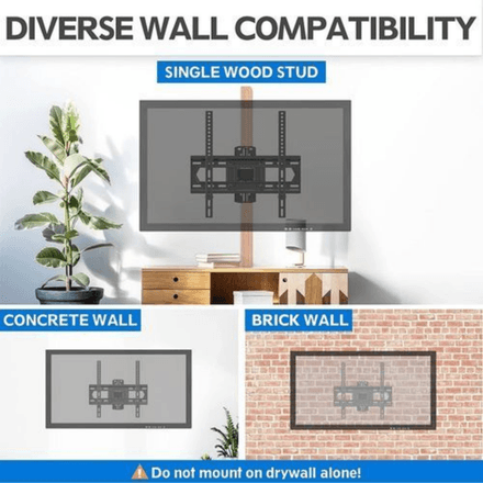 Support Robuste Pivotant Mural Bras Rotative LED, LCD Écrans Plasma Max 26-55 thumbnail 2