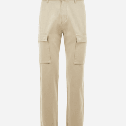 REGULAR FIT COTTON CARGO TROUSERS - ZETTO thumbnail 1