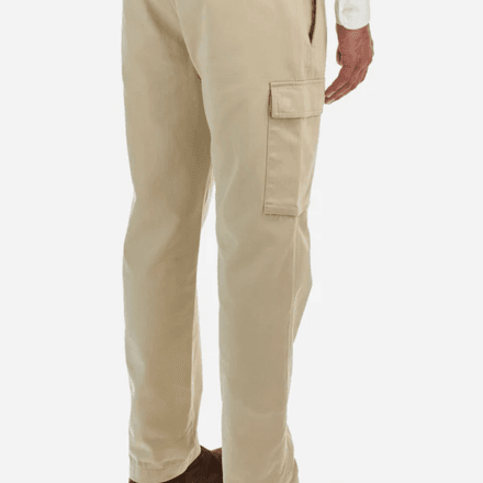 REGULAR FIT COTTON CARGO TROUSERS - ZETTO thumbnail 4