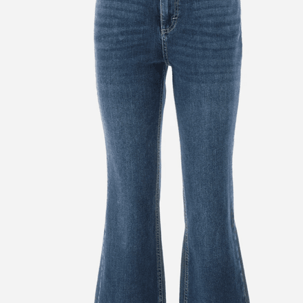 REGULAR FIT FLARED 5-POCKET JEANS in STRETCH COTTON - ZONA thumbnail 1