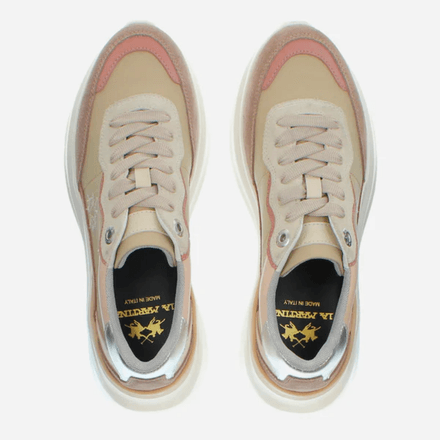 WOMENS TRAINER in SUEDE & FABRIC thumbnail 3