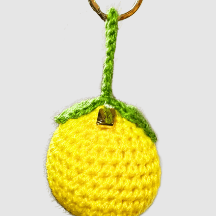 Porte-clés Citron en crochet – Bag Charm hand made in Marrakesh thumbnail 1