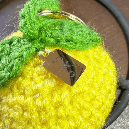 Porte-clés Citron en crochet – Bag Charm hand made in Marrakesh thumbnail 3