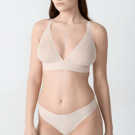 Soutien-gorge Triangle Sans Armatures En Mesh thumbnail 4