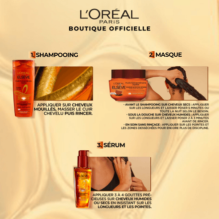 Elsève - Huile Extraordinaire - Shampooing nutrition cheveux très secs 200ML thumbnail 4