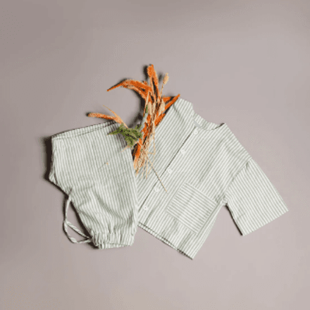 Ensemble TIKKI 2 Pieces pour enfant chemisier et short rayé thumbnail 2